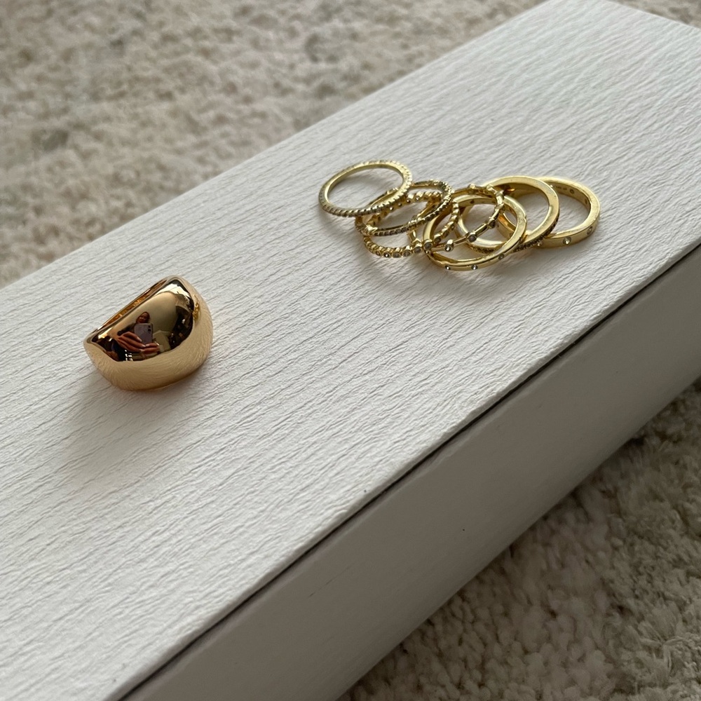 ASOS London Chunky Ring & Stacking Set (7) Rings
